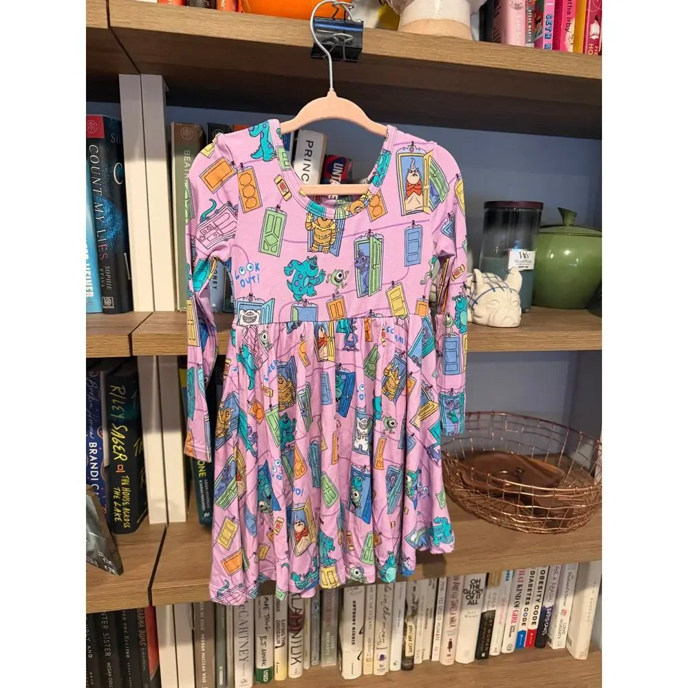 Little Sleepies Disney Monsters Inc The Scare Floor Twirl Dress 2T NWT